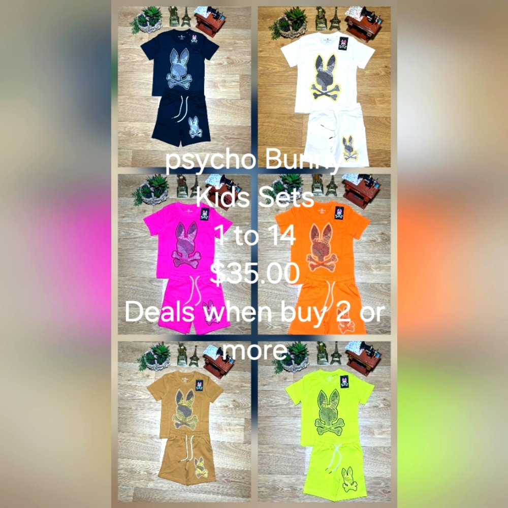 Psycho Bunny Kids T-Shirt and Shorts Set Price Is $45. A Set